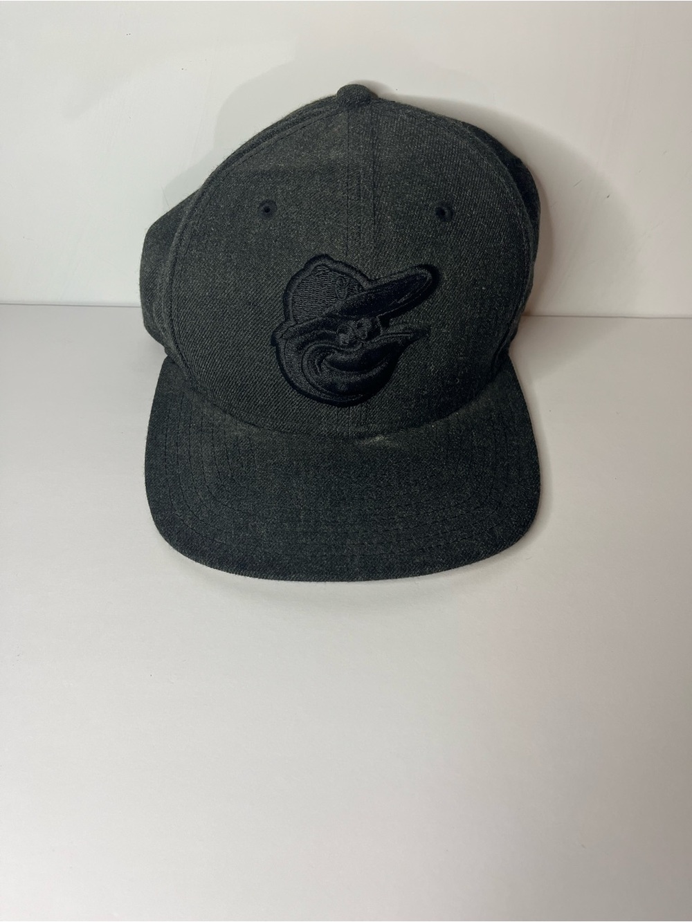 Baltimore Orioles New Era Black on Black 9FIFTY Team Snapback Adjustable Hat